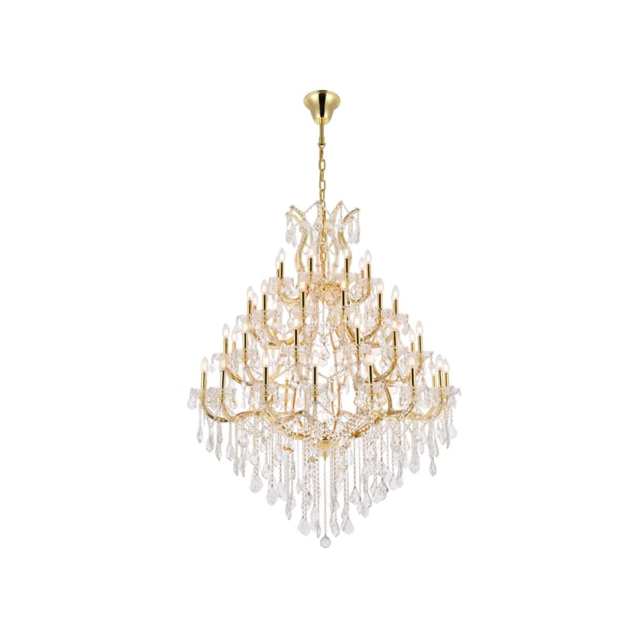 Elegant Lighting Maria Theresa 49 Light 46" Wide Crystal Chandelier with Clear Royal Cut Crystals