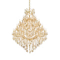Elegant Lighting Maria Theresa 49 Light 46" Wide Crystal Chandelier with Golden Teak Royal Cut Crystals