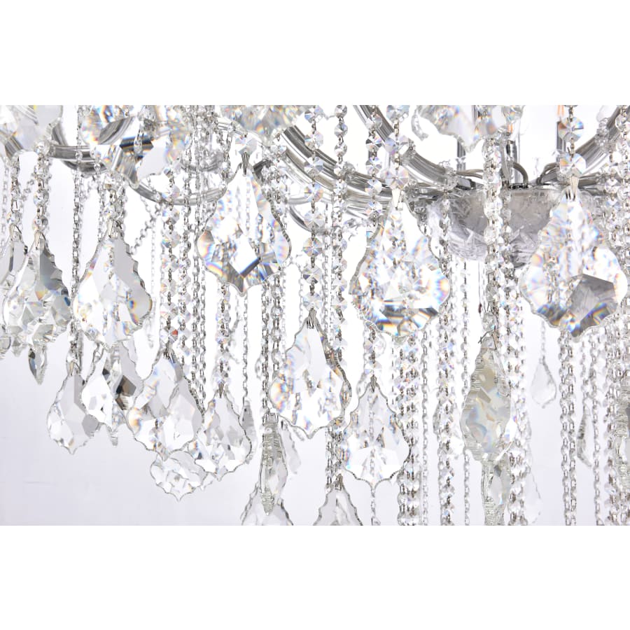Elegant Lighting Maria Theresa 49 Light 60" Wide Crystal Chandelier with Clear Royal Cut Crystals