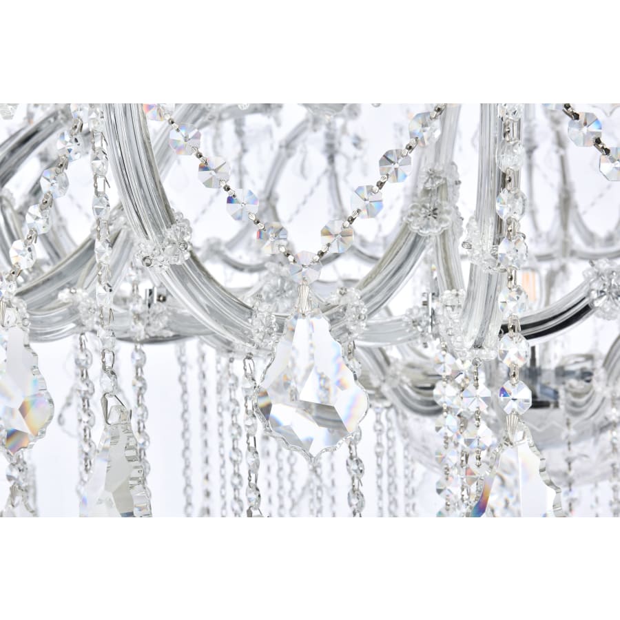 Elegant Lighting Maria Theresa 49 Light 72" Wide Crystal Chandelier with Clear Royal Cut Crystals