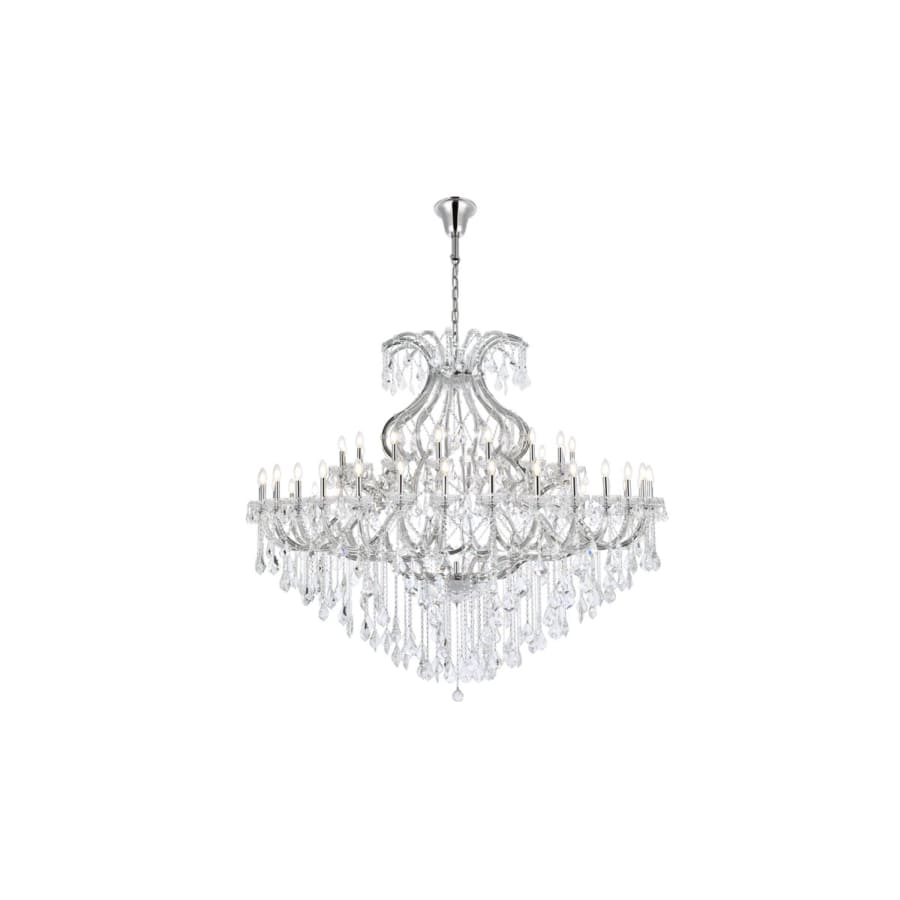 Elegant Lighting Maria Theresa 49 Light 72" Wide Crystal Chandelier with Clear Royal Cut Crystals