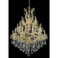 Elegant Lighting Maria Theresa 28 Light 38" Wide Crystal Chandelier with Clear Royal Cut Crystals