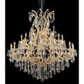Elegant Lighting Maria Theresa 41 Light 52" Wide Crystal Chandelier with Clear Royal Cut Crystals