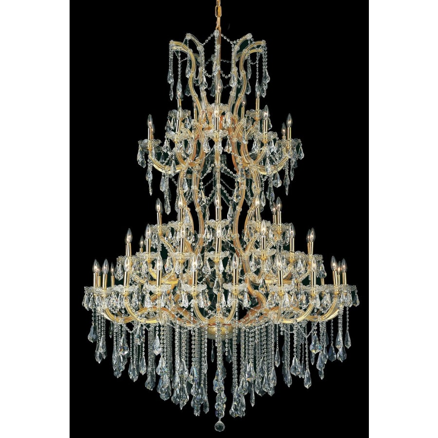 Elegant Lighting Maria Theresa 61 Light 54" Wide Crystal Chandelier with Clear Royal Cut Crystals