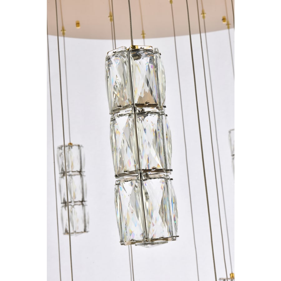 Elegant Lighting Polaris 25 Light 42" Wide LED Crystal Chandelier