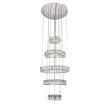 Elegant Lighting Monroe 5 Light 26" Wide LED Crystal Ring Chandelier with Clear Royal Cut Crystals