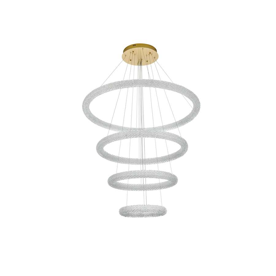 Elegant Lighting Bowen 42" Wide Ring Chandelier