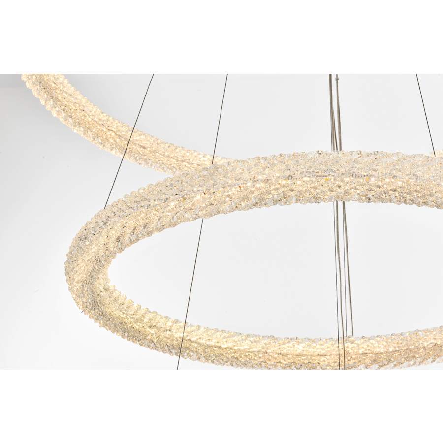 Elegant Lighting Bowen 42" Wide Ring Chandelier