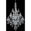 Elegant Lighting Verona 25 Light 43" Wide Crystal Chandelier with Golden Teak Royal Cut Crystals