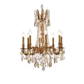 Elegant Lighting Rosalia 8 Light 24" Wide Crystal Chandelier with Golden Teak Royal Cut Crystals