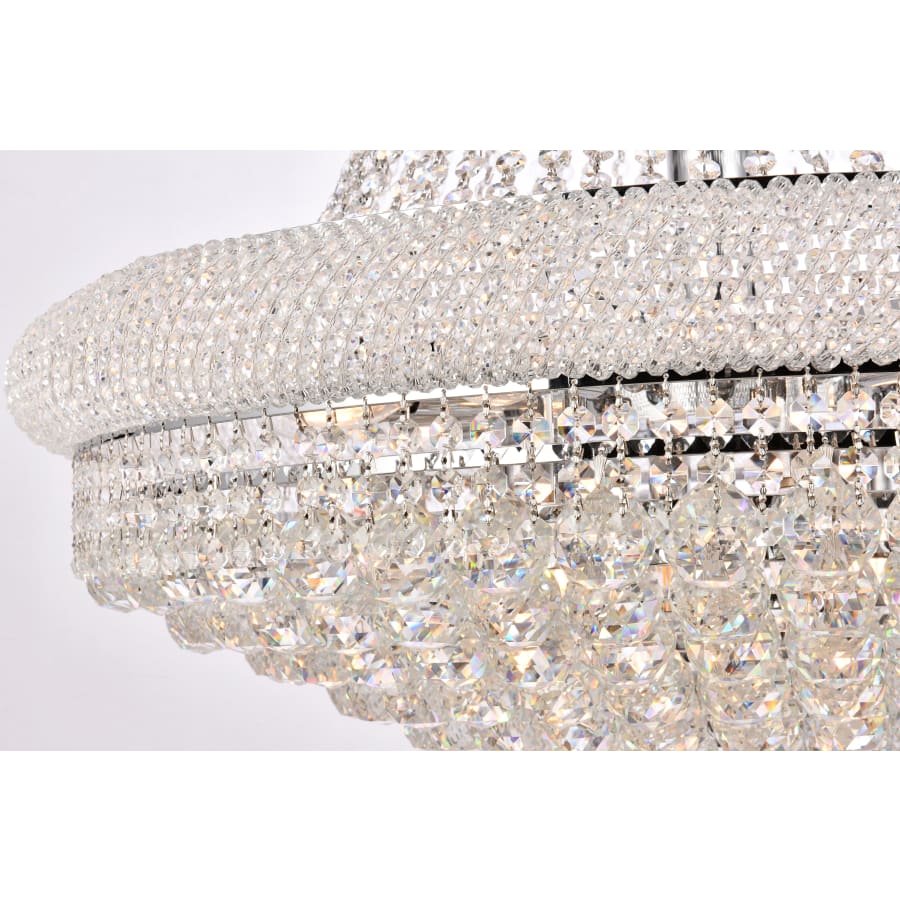 Elegant Lighting Primo 32 Light 30" Wide Crystal Empire Chandelier with Clear Royal Cut Crystals