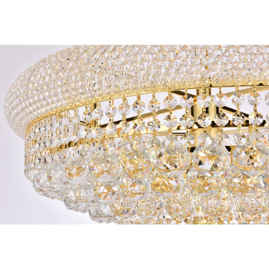 Elegant Lighting Primo 28 Light 36" Wide Crystal Empire Chandelier with Clear Royal Cut Crystals