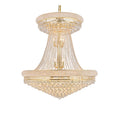 Elegant Lighting Primo 28 Light 36" Wide Crystal Empire Chandelier with Clear Royal Cut Crystals