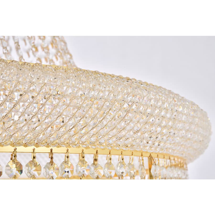 Elegant Lighting Primo 42 Light 48" Wide Crystal Empire Chandelier with Clear Royal Cut Crystals