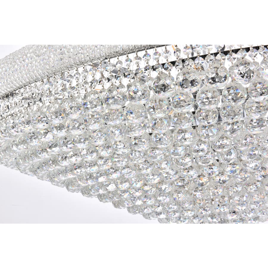 Elegant Lighting Primo 48 Light 54" Wide Crystal Empire Chandelier with Clear Royal Cut Crystals