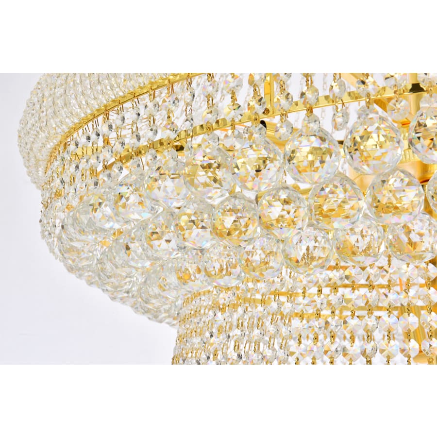 Elegant Lighting Primo 48 Light 54" Wide Crystal Empire Chandelier with Clear Royal Cut Crystals
