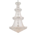 Elegant Lighting Primo 48 Light 54" Wide Crystal Empire Chandelier with Clear Royal Cut Crystals