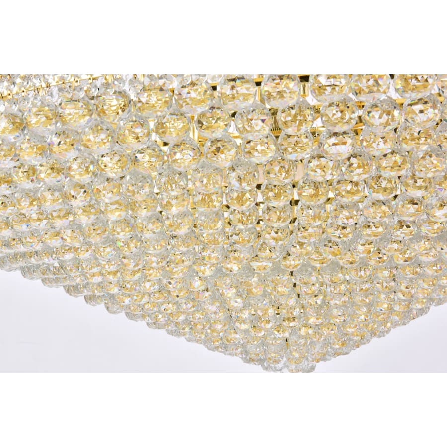 Elegant Lighting Primo 66 Light 72" Wide Crystal Empire Chandelier with Clear Royal Cut Crystals