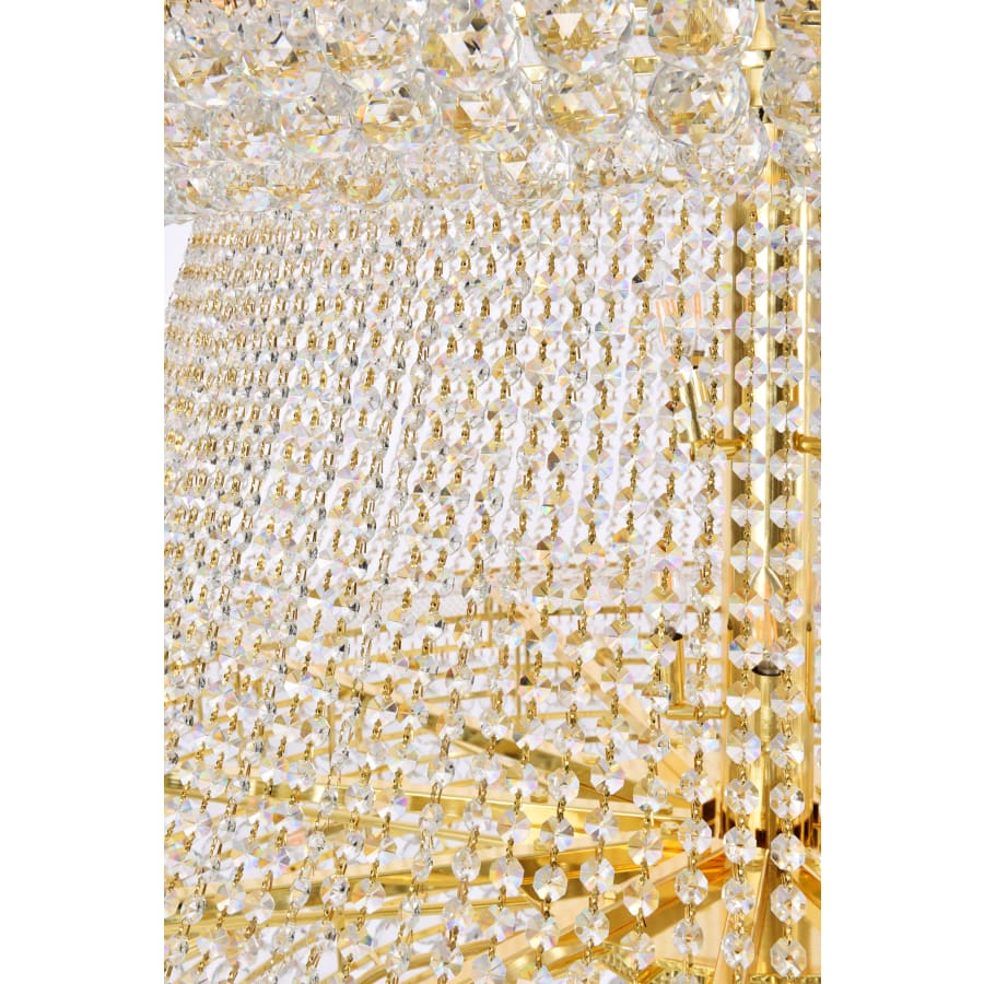 Elegant Lighting Primo 66 Light 72" Wide Crystal Empire Chandelier with Clear Royal Cut Crystals