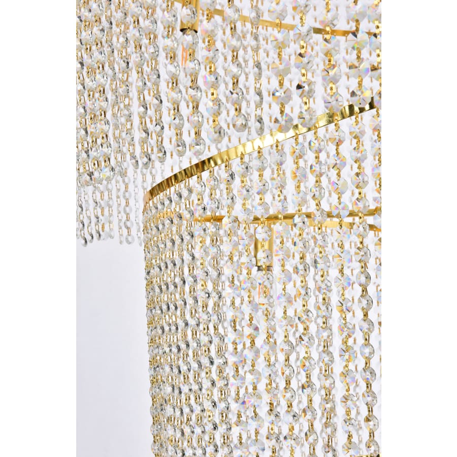 Elegant Lighting Spiral 41 Light 48" Wide Crystal Chandelier with Clear Royal Cut Crystals