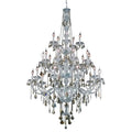 Elegant Lighting Verona 25 Light 43" Wide Crystal Chandelier with Golden Teak Royal Cut Crystals