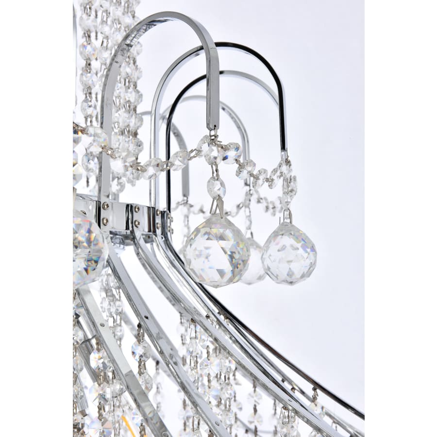 Elegant Lighting Toureg 20 Light 44" Wide Crystal Chandelier with Clear Royal Cut Crystals