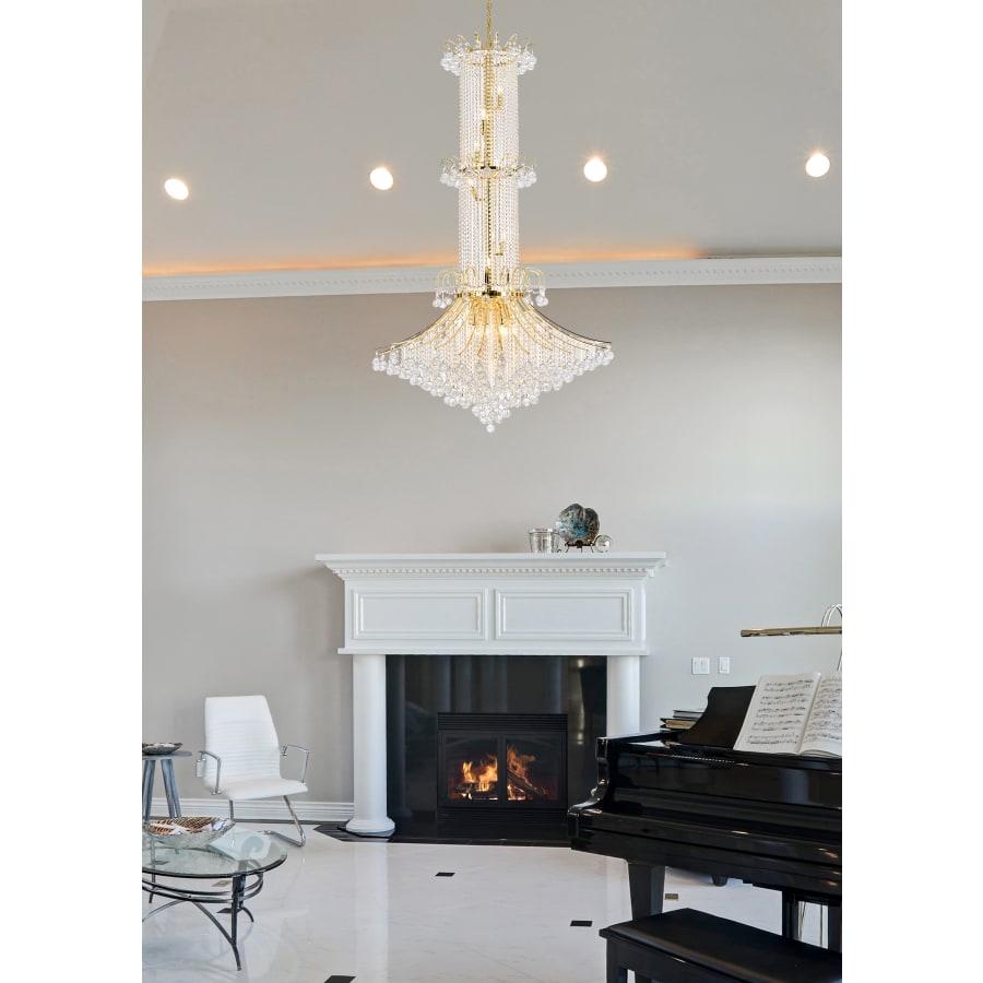 Elegant Lighting Toureg 20 Light 44" Wide Crystal Chandelier with Clear Royal Cut Crystals