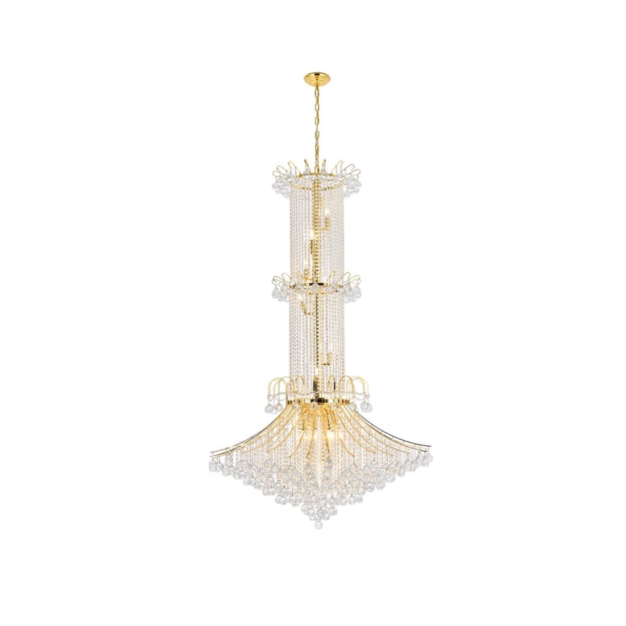 Elegant Lighting Toureg 20 Light 44" Wide Crystal Chandelier with Clear Royal Cut Crystals