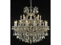 Elegant Lighting Maria Theresa 24-Light Golden Teak Crystal Candelabra Tiered Chandelier
