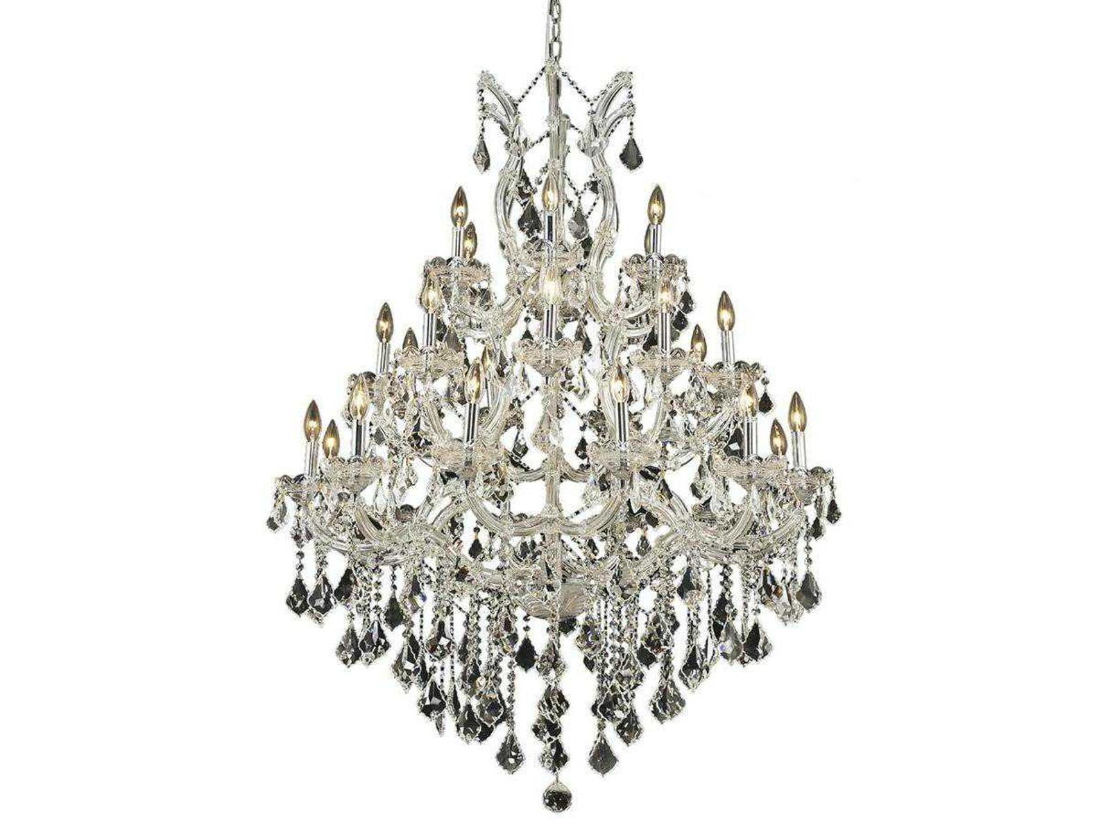 Elegant Lighting Maria Theresa 28-Light Candelabra Tiered Chandelier