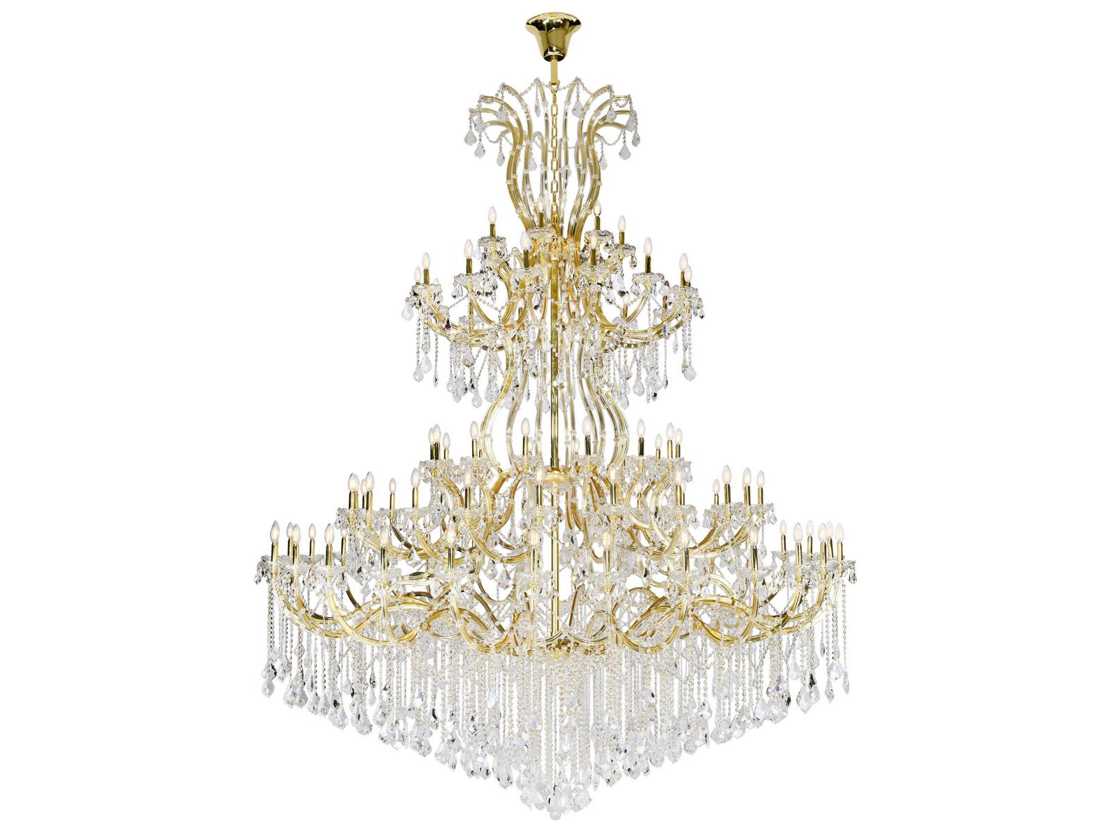 Elegant Lighting 84-Light Maria Theresa Tiered Chandelier with Clear Crystal Glass