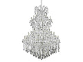 Elegant Lighting 61-Light Maria Theresa Chandelier in Chrome with Royal Cut Clear Crystal