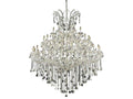 Elegant Lighting 49-Light Maria Theresa Chandelier with Clear Royal Cut Crystal in Chrome