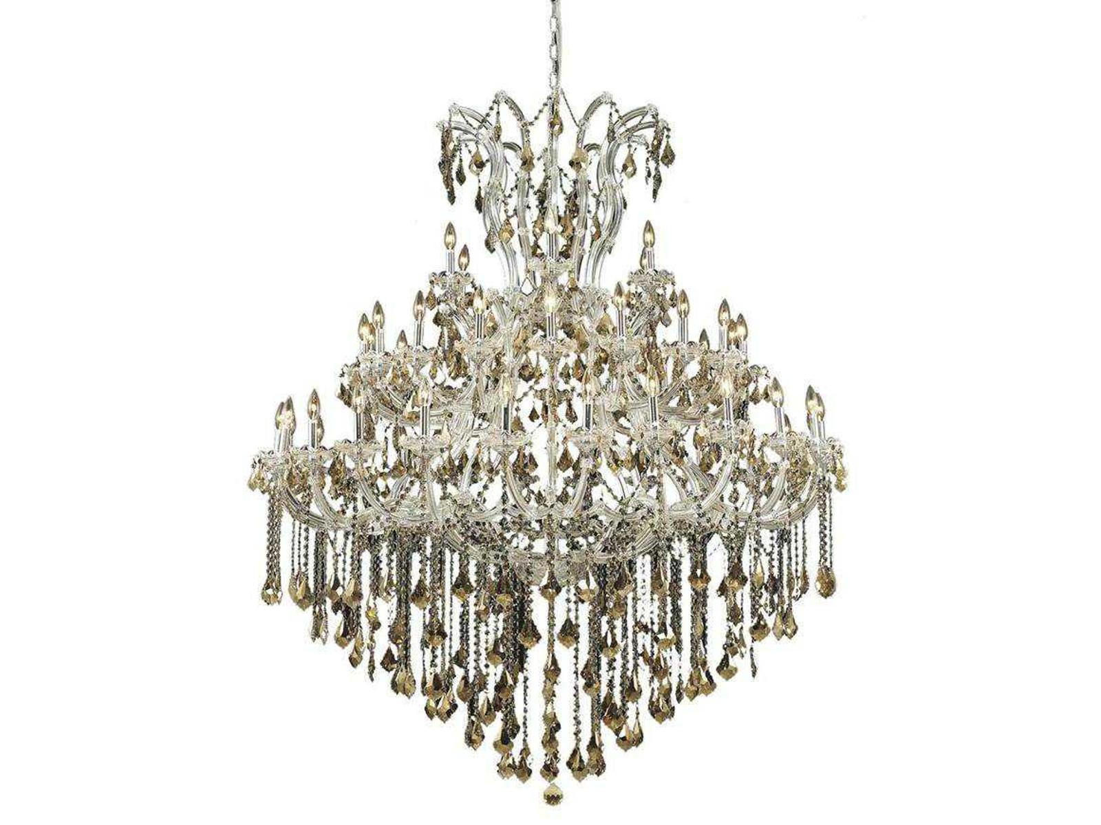 Elegant Lighting Maria Theresa 49-Light Crystal Candelabra Tiered Chandelier