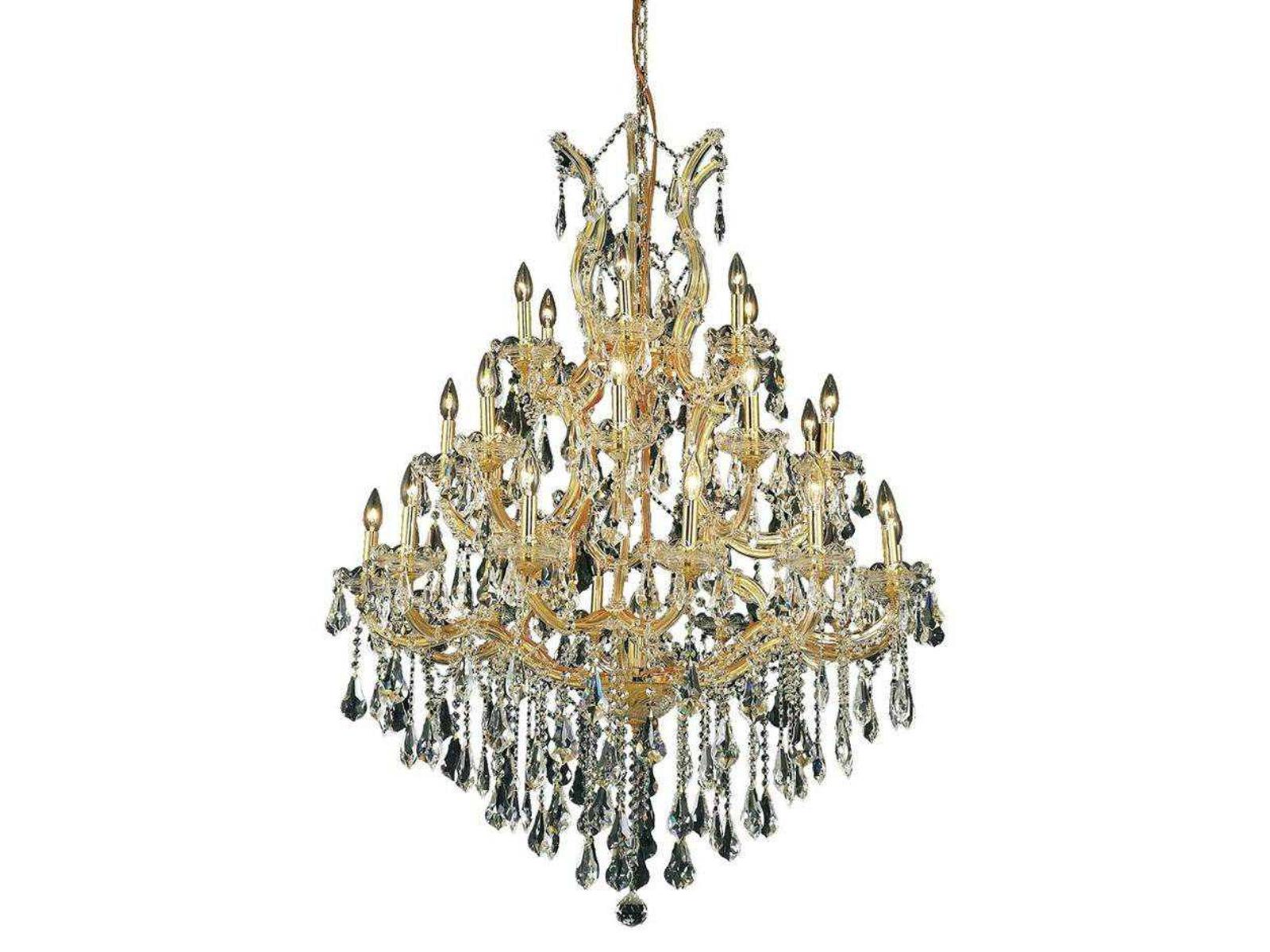 Elegant Lighting Maria Theresa 28-Light Candelabra Tiered Chandelier