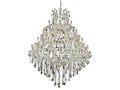Elegant Lighting Maria Theresa 49-Light Chrome Clear Royal Cut Crystal Tiered Chandelier