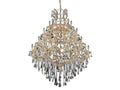 Elegant Lighting Maria Theresa 49-Light Gold Clear Crystal Candelabra Chandelier
