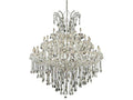 Elegant Lighting Maria Theresa 49-Light Candelabra Tiered Chandelier in Chrome