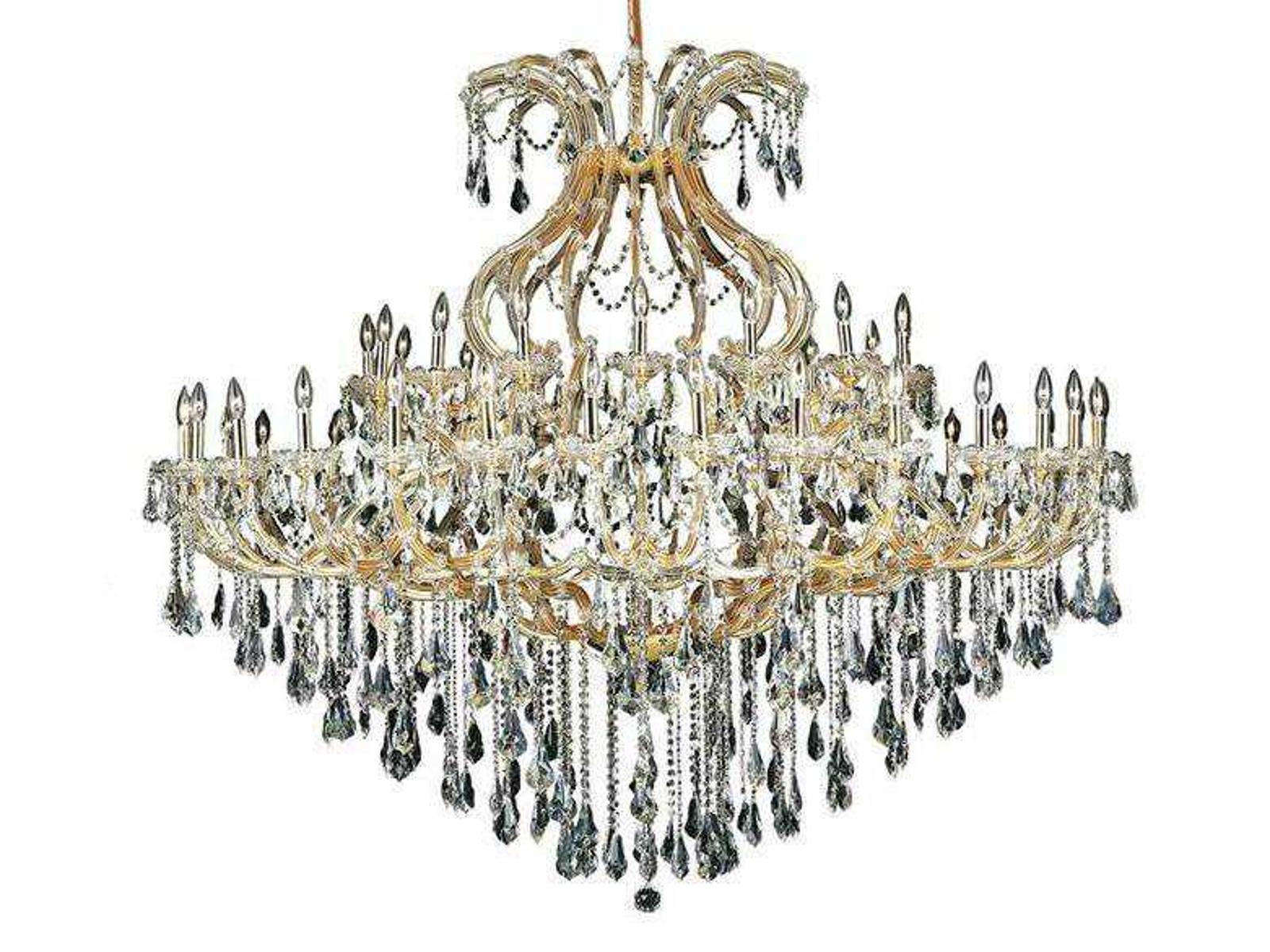 Elegant Lighting Maria Theresa 49-Light Gold Royal Cut Crystal Chandelier