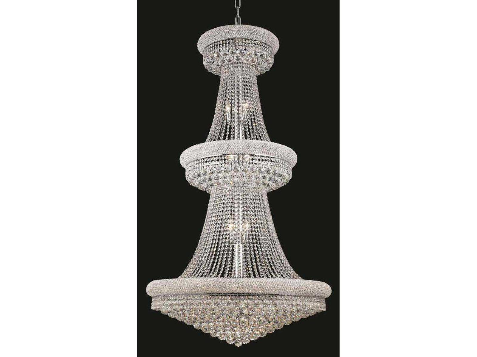Elegant Lighting Primo 32-Light Empire Round Tiered Chandelier