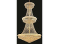 Elegant Lighting Primo 32-Light Gold Clear Royal Cut Crystal Empire Chandelier