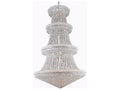 Elegant Lighting Primo 56-Light Empire Tiered Chandelier in Chrome with Royal Cut Clear Crystal