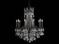 Elegant Lighting 10-Light Rosalia Candelabra Chandelier with Royal Cut Crystal