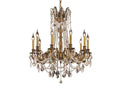 Elegant Lighting Rosalia 10-Light French Gold Clear Crystal Candelabra Chandelier