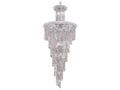 Elegant Lighting Spiral 28-Light Chandelier in Chrome with Royal Cut Clear Crystal