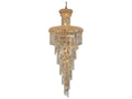Elegant Lighting Spiral 28-Light Gold Clear Crystal Tiered Chandelier