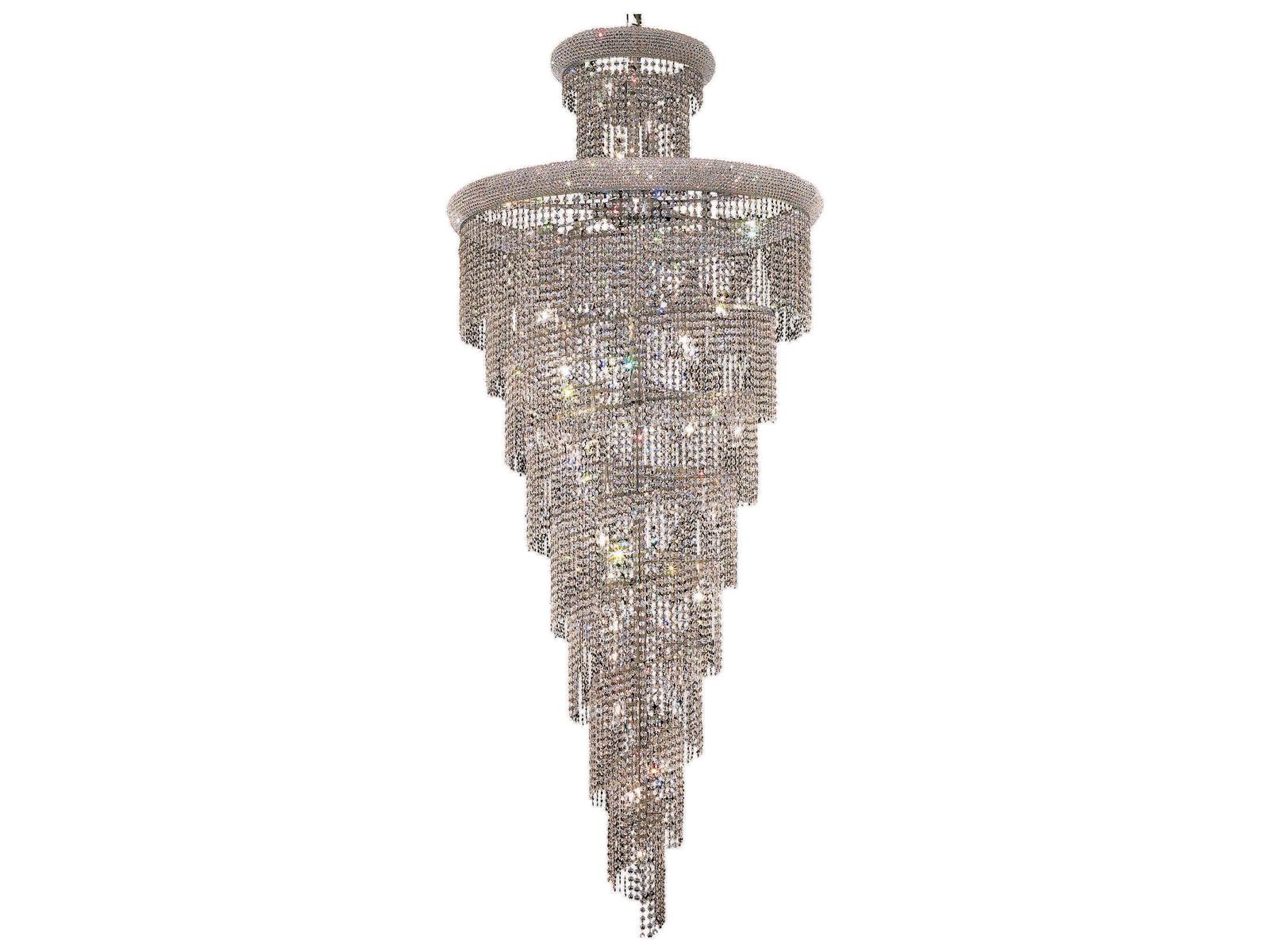 Elegant Lighting Spiral 32-Light Tiered Crystal Chandelier