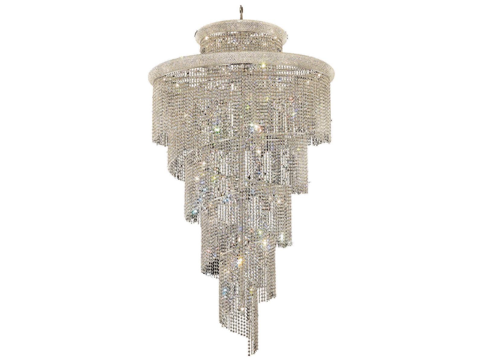 Elegant Lighting 41-Light Spiral Tiered Chandelier