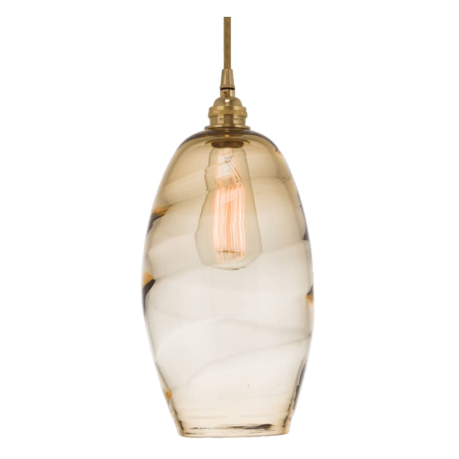 Hammerton Studio Ellisse 18" Wide Artisan Crafted 3 Light Optic Glass Pendant