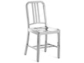 Navy 1006 Brushed Aluminum Dining Side Chair